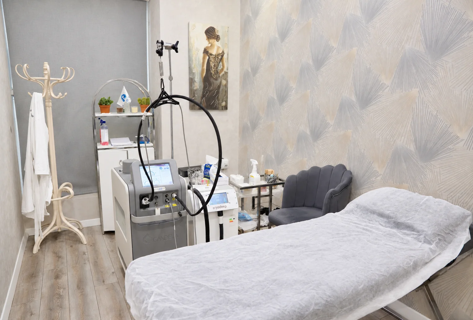 Treatment room at Aqua Beauty Center