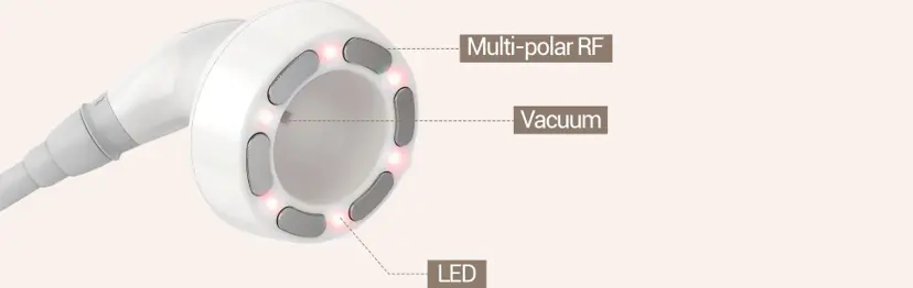 PowerShape 2 radiofrequency, vacuum and LED handpiece