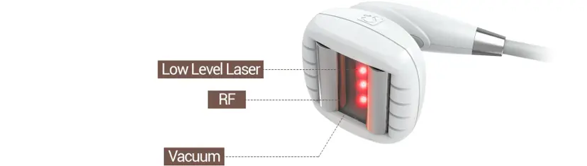 PowerShape 2 roll handpiece with low-level laser, radiofrequency and vacuum