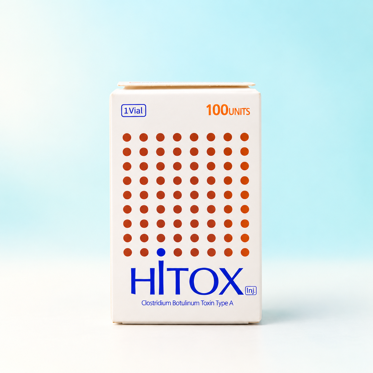 Studio photograph of Hitox Inj 100 Units