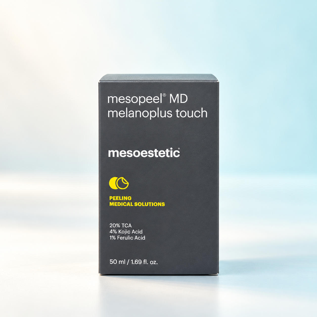 Studio photograph of Mesoestetic Mesopeel MD Melanoplus Touch